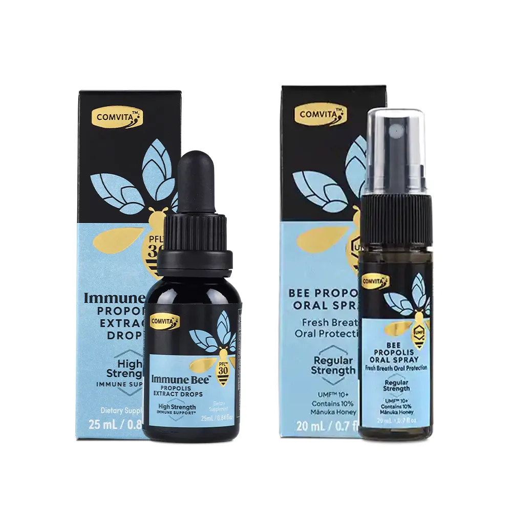 【紐西蘭Comvita】蜂膠萃取精華液+蜂膠噴液(一般型)