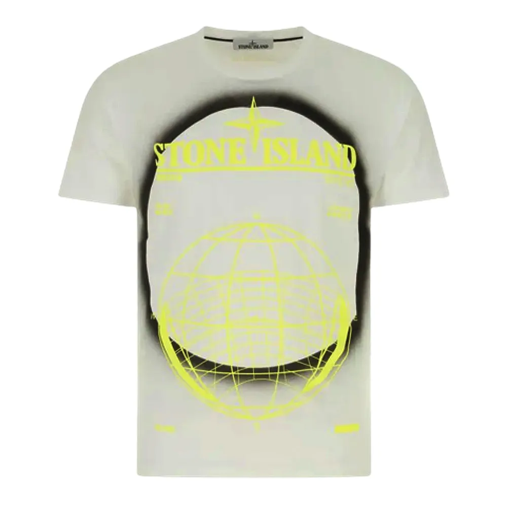 【Stone Island】圓領短袖T恤-白色(S號、L號、XL號)