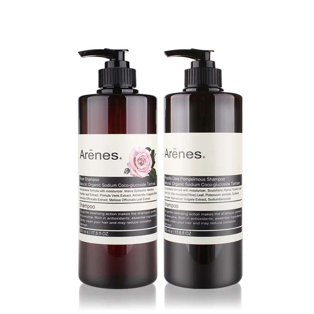 【Arenes】經典雙效配方｜4入洗髮日常組500ml(蜂膠青柚洗髮露*2+玫瑰洗髮露*2)
