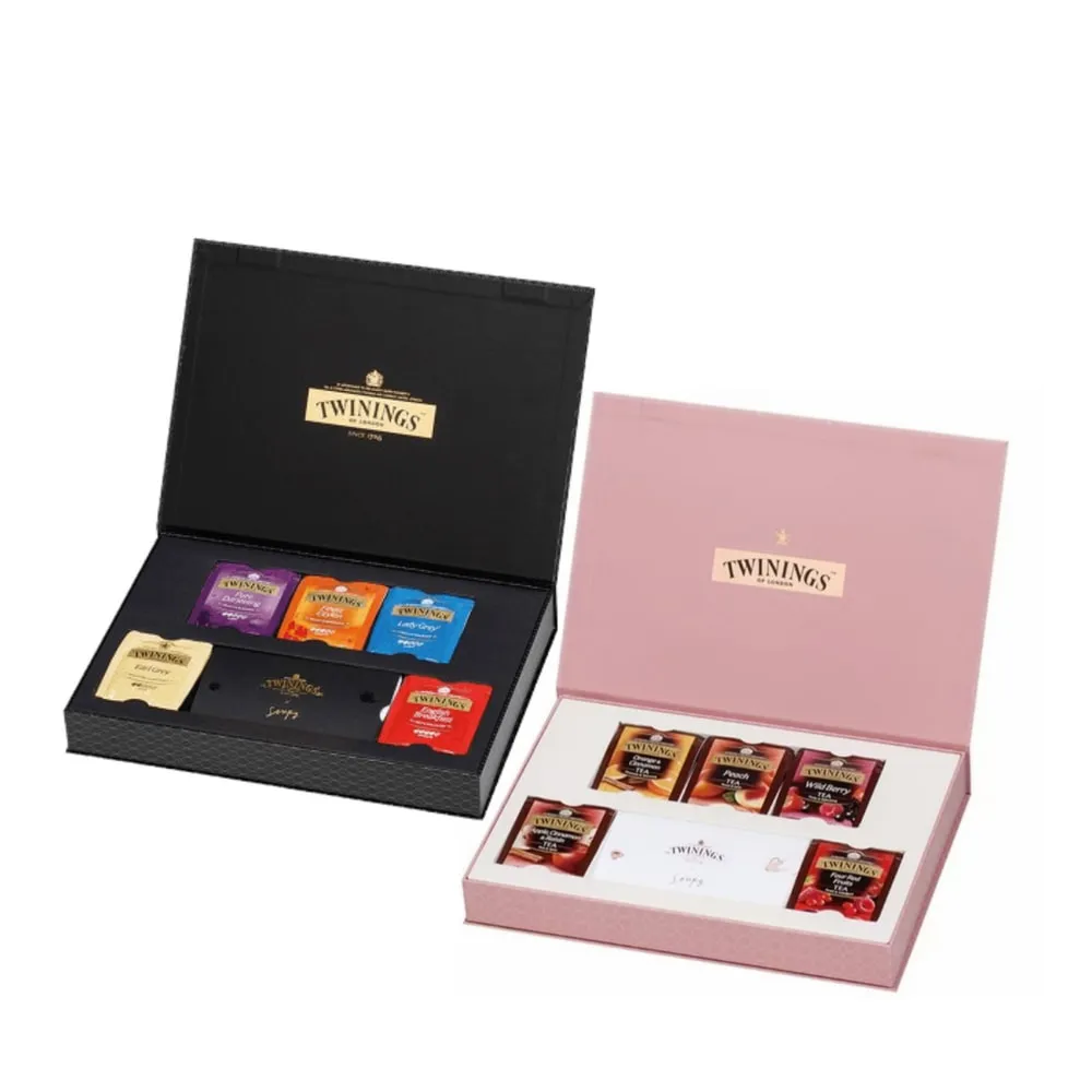 【Twinings 唐寧茶】藝術家禮盒 經典紅茶/清氛花茶包 25包(附贈提袋 #送禮首選#茶葉茶包禮盒)