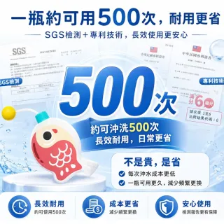 【寶媽咪】*雙11限定*MIT魚形浴廁馬桶清潔劑超值6入組(馬桶不黃不臭/植物檸檬香/抑菌芳香/雅觀乾淨)