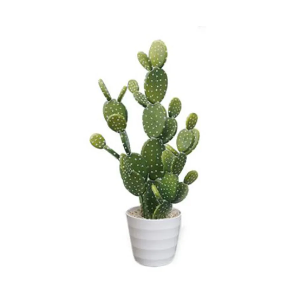【Meric Garden】北歐風格居家裝飾高仿真大型景觀植栽擺設盆栽(扇型仙人掌)