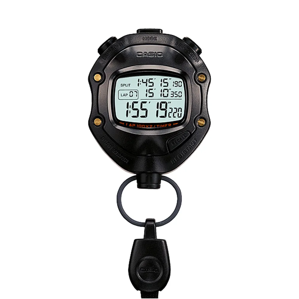【CASIO 卡西歐】專業計時防水運動碼錶(HS-80TW-1)