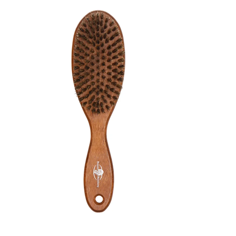 【BRAUN WETTBURG 珀薇】德國製 好質感厚實FSC原木天然豚鬃順髮梳(豬鬃梳/梳頭造型美容/雙11)