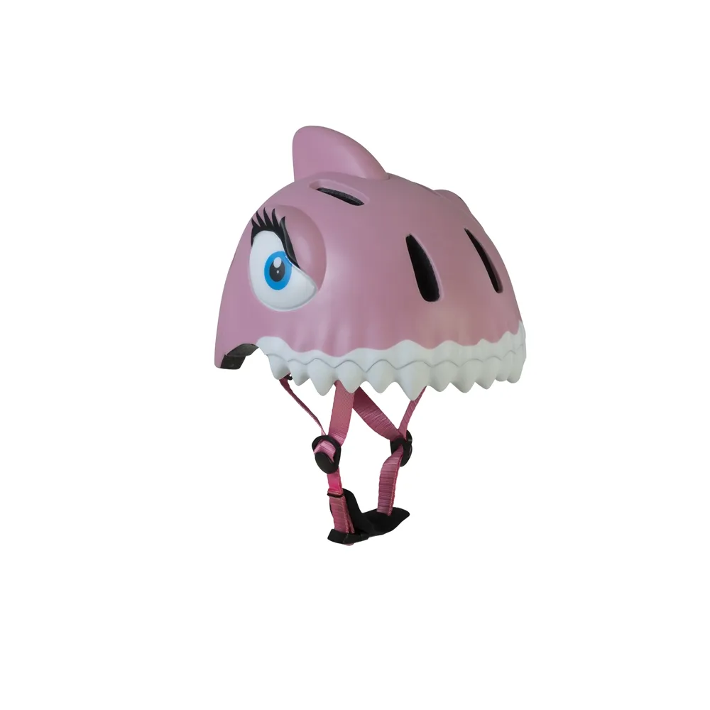 【MAF 蔓侒菲】3D安全帽-粉鯊魚/學步帽/兒童護具/平衡車/自行車/直排輪/滑板車/攀岩(丹麥品牌crazysafety)