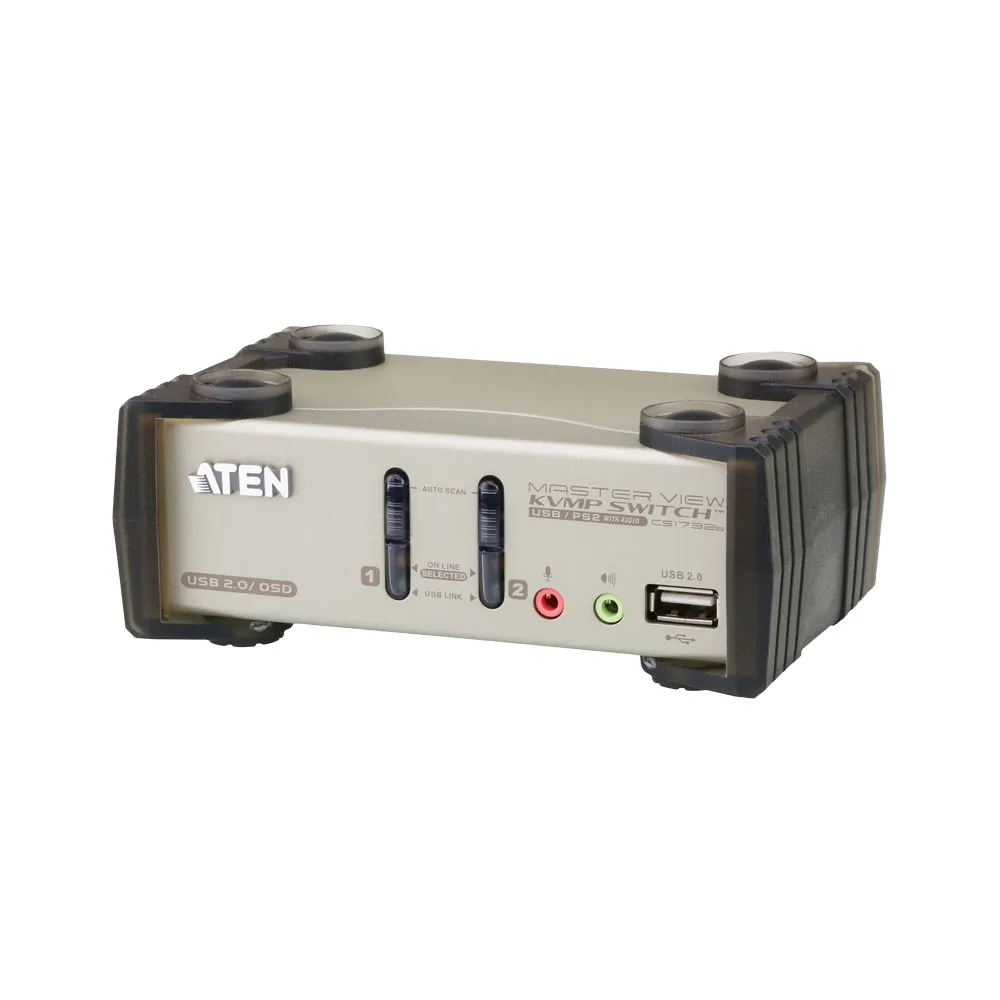 【ATEN】昌運監視器 CS1732B 2埠 PS/2-USB VGA/音訊 KVMP™多電腦切換器