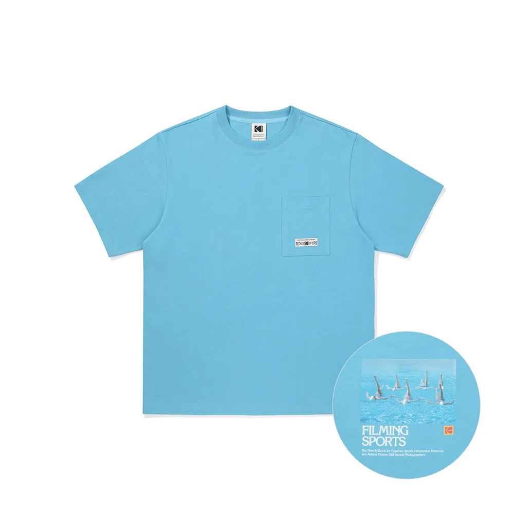 【Kodak Apparel】柯達 Flash Graphic 涼感短T 天藍(K5323LRS73)
