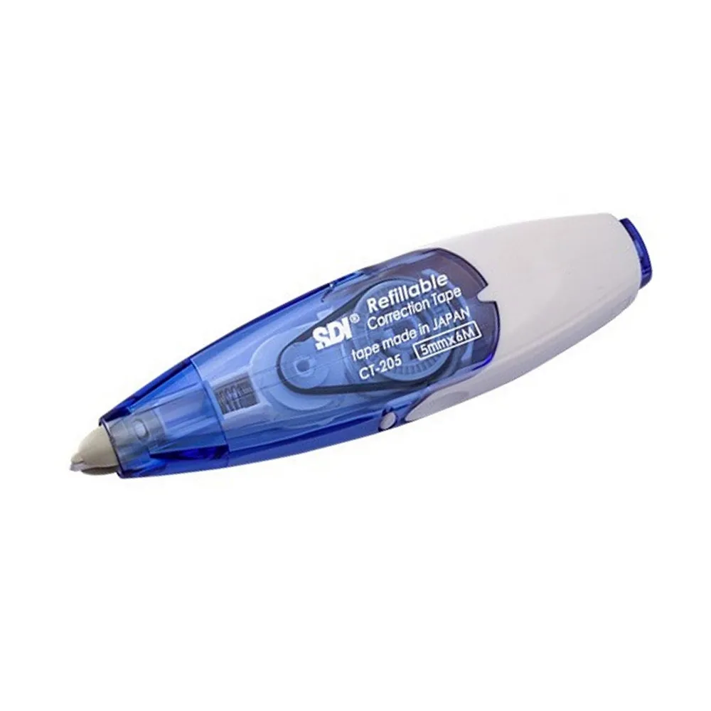 【SDI 手牌】CT-205 輕鬆按修正帶 5mm×6M 藍(盒裝10入)