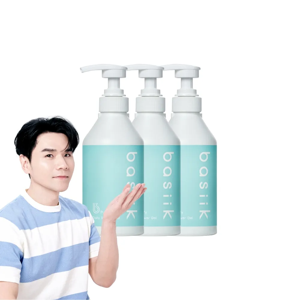 【basiik】微生平衡沐浴露500mL3入組(胺基酸修護/親膚舒緩/養膚平衡)