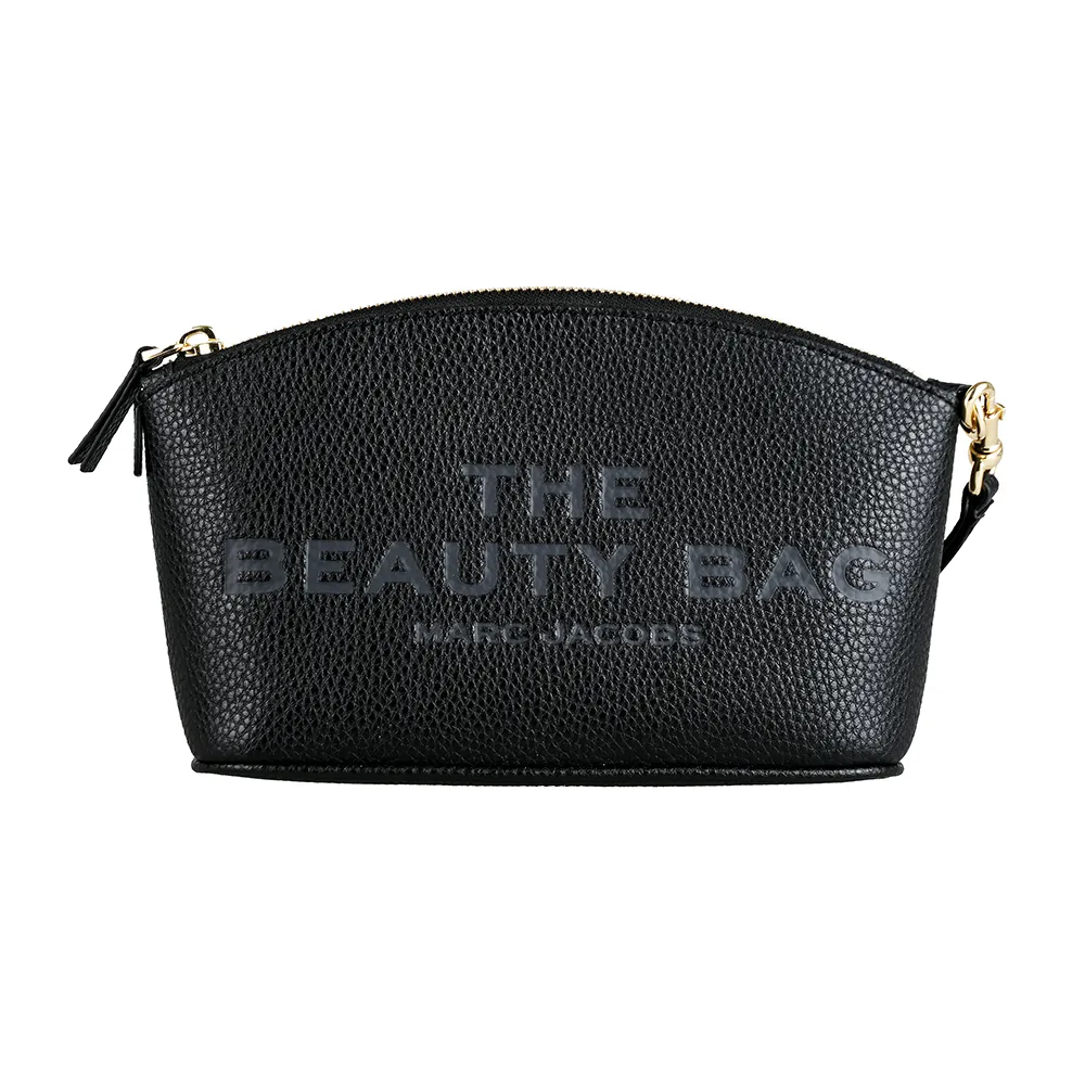 【MARC JACOBS】MARC JACOBS 經典可拆卸腕帶化妝/手拿/收納包(黑)