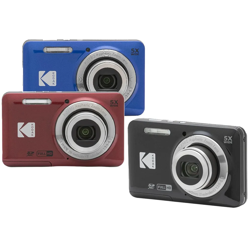 【Kodak 柯達】PIXPRO FZ55 FRIENDLY ZOOM 5倍光學變焦數位相機 28mm廣角鏡頭(原廠公司貨)