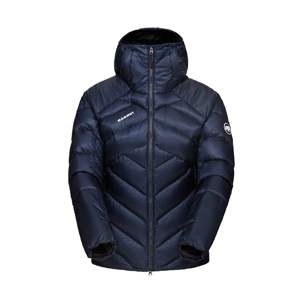 【Mammut 長毛象官方直營】Taiss IN Hooded Jacket W 專業防風防潑水羽絨外套 海洋藍/黑 女款 #1013-03290