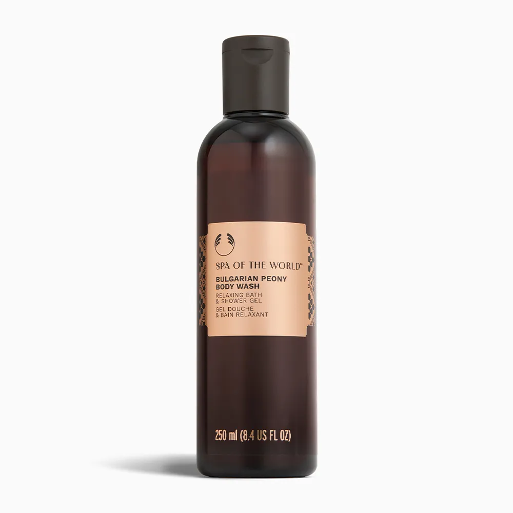 【THE BODY SHOP 美體小舖】保加利亞SPA牡丹靜心沐浴膠-250ML(沐浴乳/香氛沐浴)