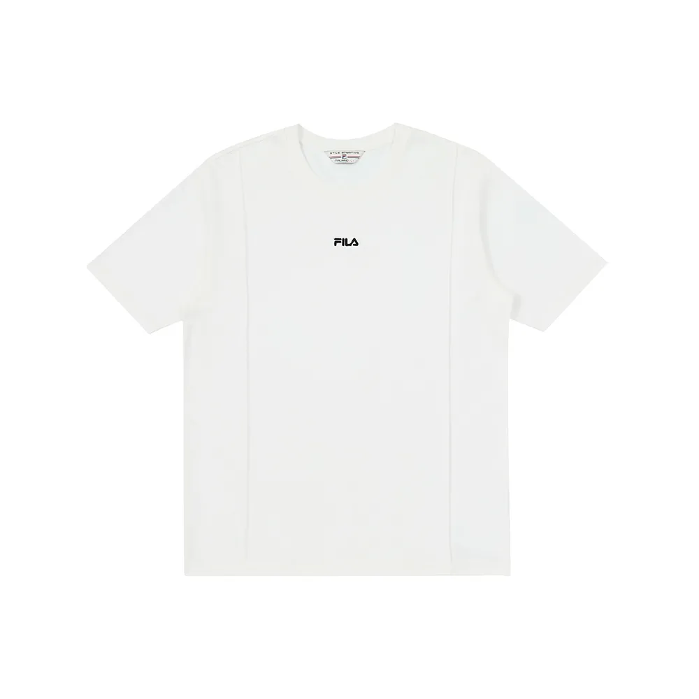 【FILA】男短袖圓領T恤-牙白 1TEA-5426-WT