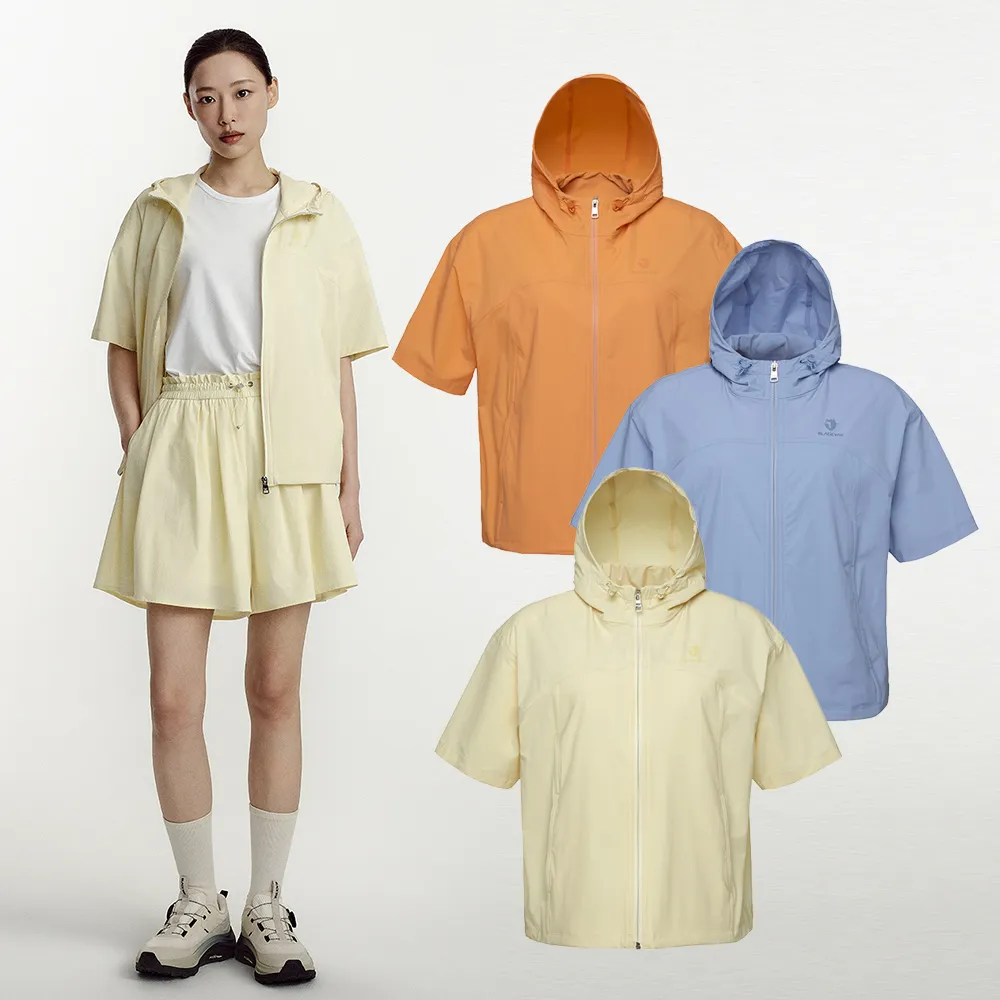 【BLACKYAK】女 AERO FRESH K涼感短袖外套[三色]UPF50 輕量 涼感 透氣 短版 連帽設計|FB1WJ010