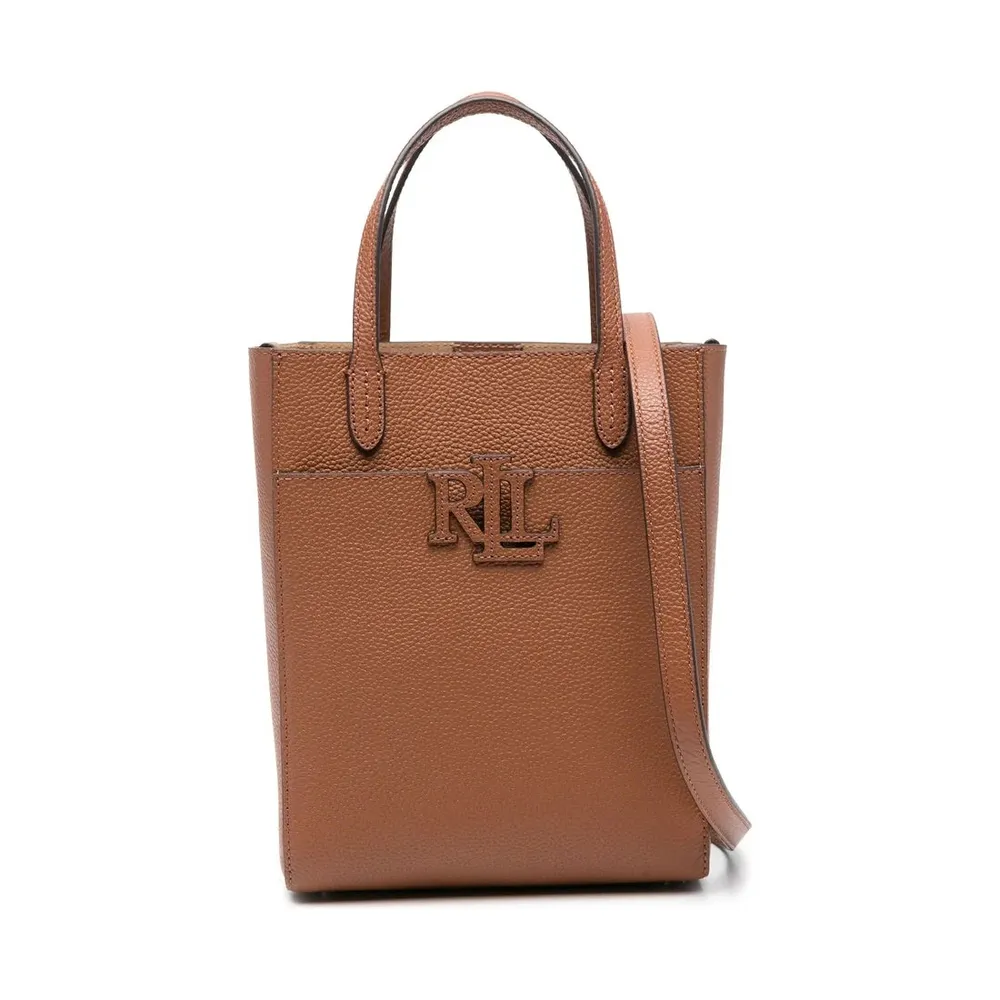 【RALPH LAUREN】雙11 CMRYN SM SHP 托特包 小號 棕色女包包