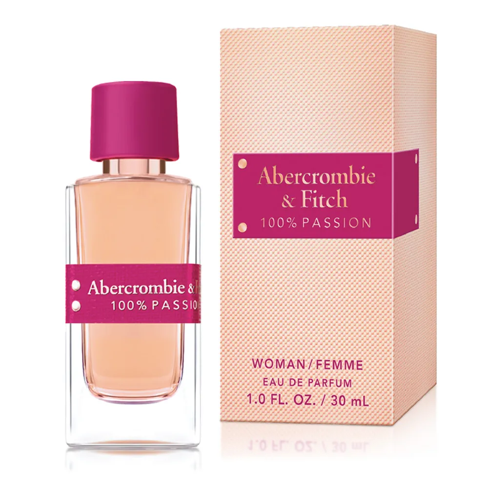 【Abercrombie & Fitch】百分百熱情女性淡香精30ml(專櫃公司貨)
