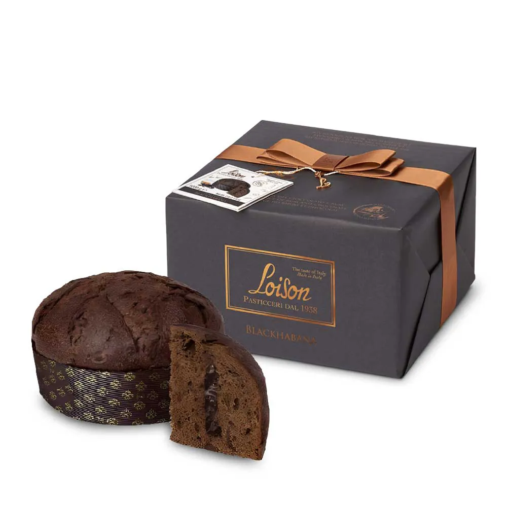 【Loison】義大利 可可蘭姆酒潘娜多妮聖誕蛋糕 禮盒裝 600g(聖誕麵包panettone潘那朵尼聖誕交換禮物)