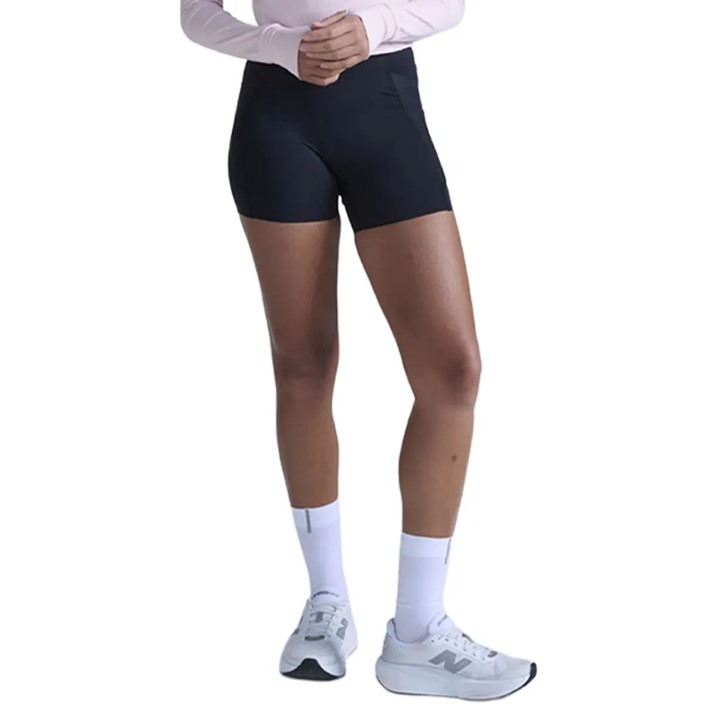 【2XU】Aero Mesh Compression 4In Shorts 女士 高腰壓縮 4 吋短褲(黑)