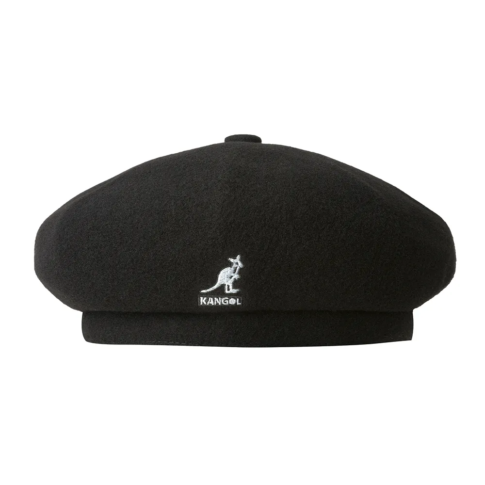 【KANGOL】WOOL JAX貝蕾帽(黑色)