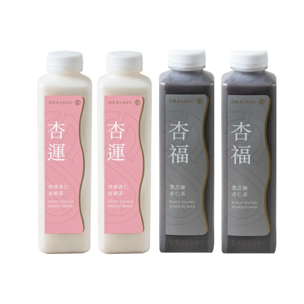 【O卡桑】杏仁茶美妍組1000mlX4(健康養身飲*4)