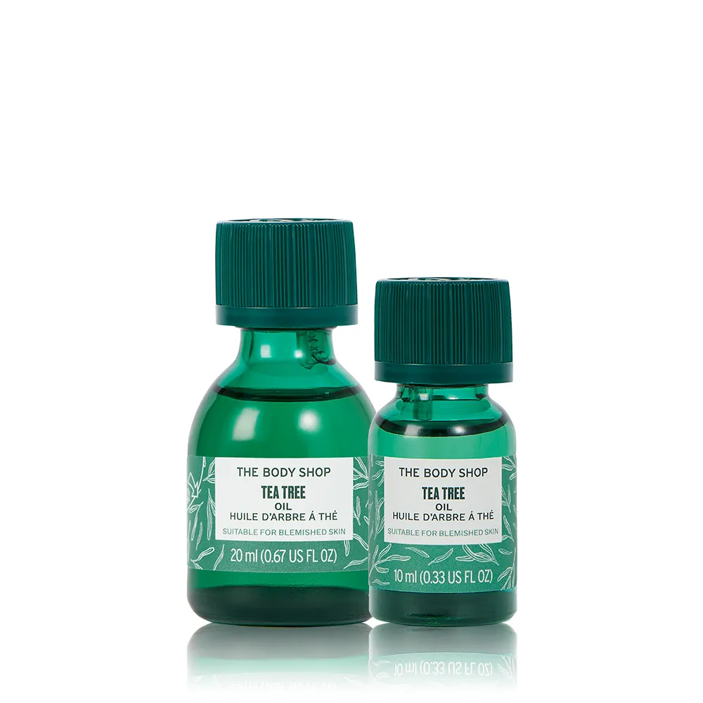 【THE BODY SHOP 美體小舖】天然茶樹淨膚精油組(20ML+10ML)(雙11限定/雙11獨家)1111campaign