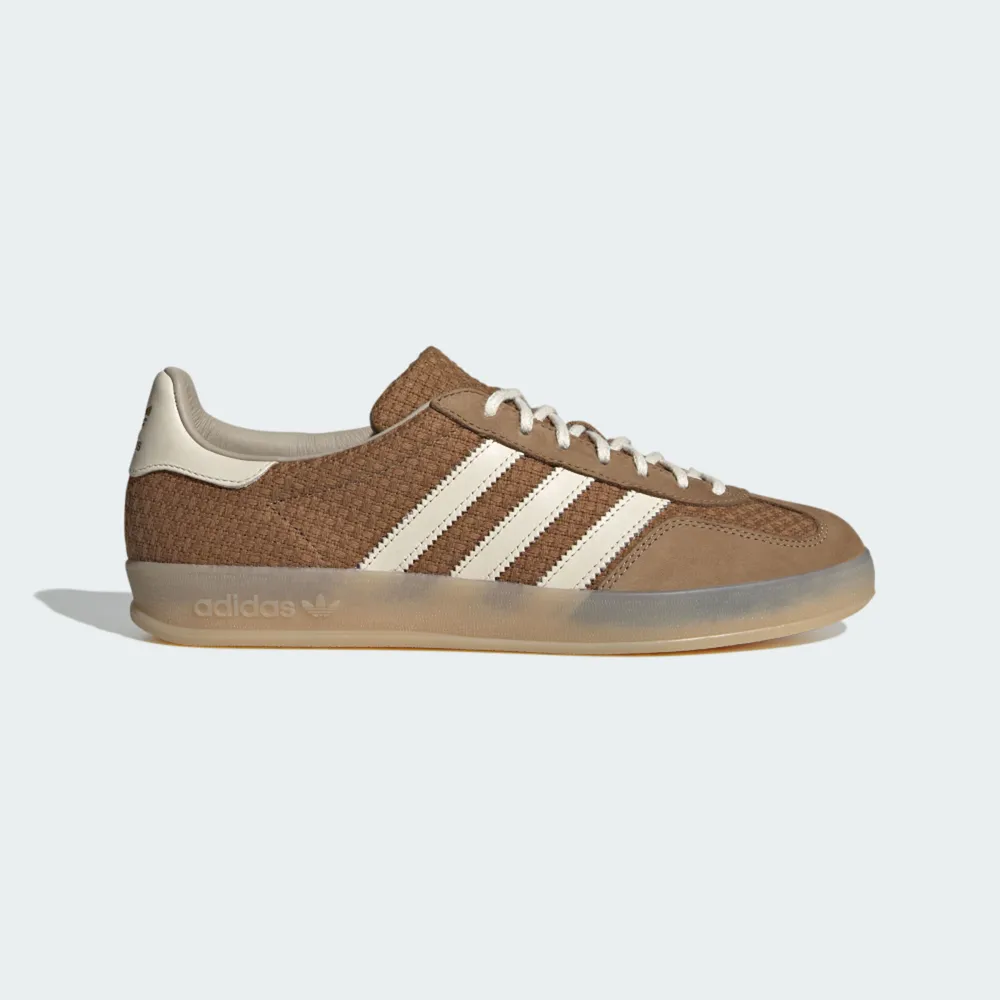 【adidas 愛迪達】Gazelle Indoor 男女 運動休閒鞋 麂皮 果凍底 舒適 棕 米白(JR8851)