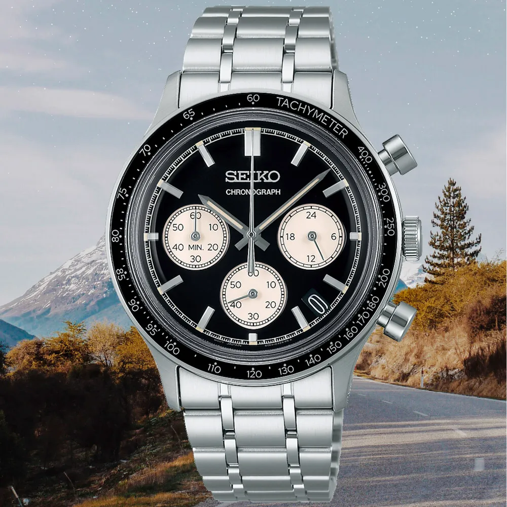 【SEIKO 精工】CS系列 時尚三眼計時腕錶 錶 週年慶 雙11(SSB479P1/8T63-03P0D)