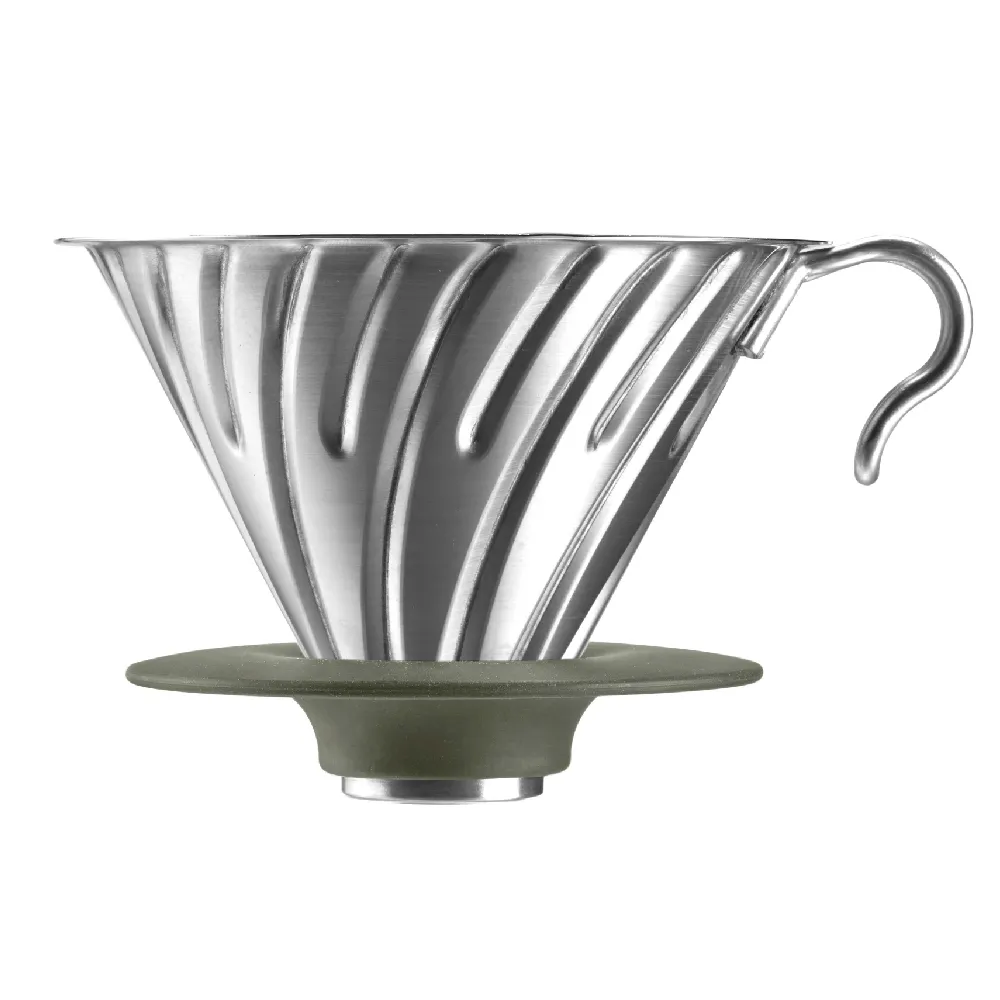 【HARIO】V60戶外用金屬濾杯 1-4人份 O-VDM-02-HSV(不鏽鋼戶外露營系列)