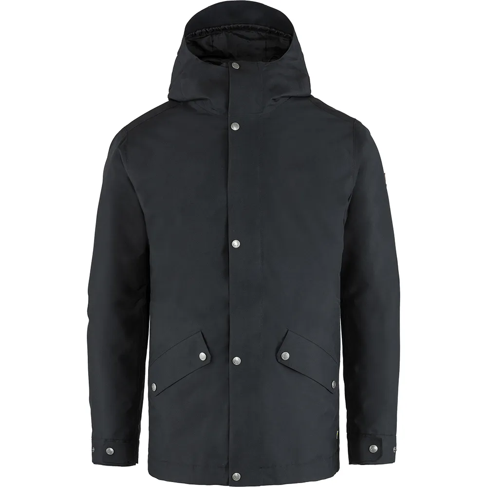 【Fjallraven】Visby 兩件式 防水填充夾克 男(FR84130-550黑色 662深森綠)
