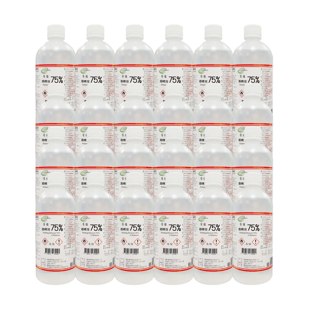 【醫強】酒精75％-24瓶組(500ml/瓶)