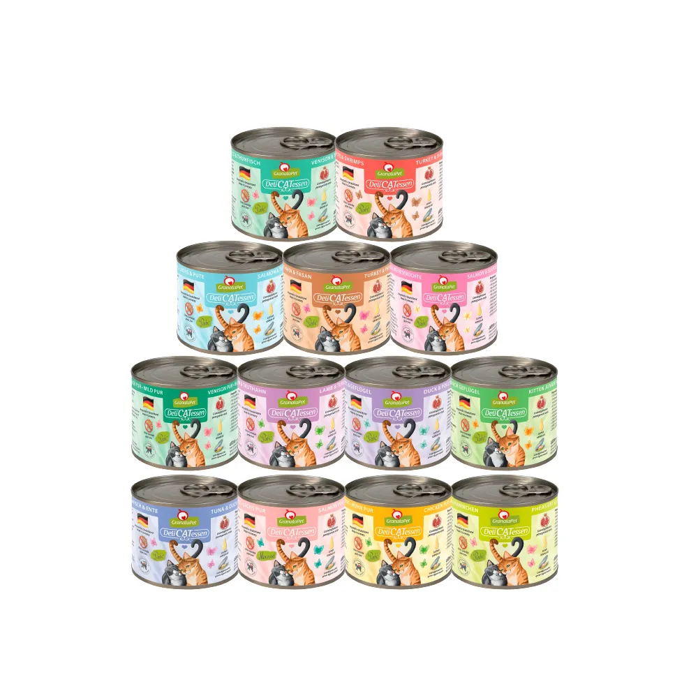 【Granatapet 葛蕾特】精緻食光無穀主食罐系列200g*6入(貓罐 全齡貓)