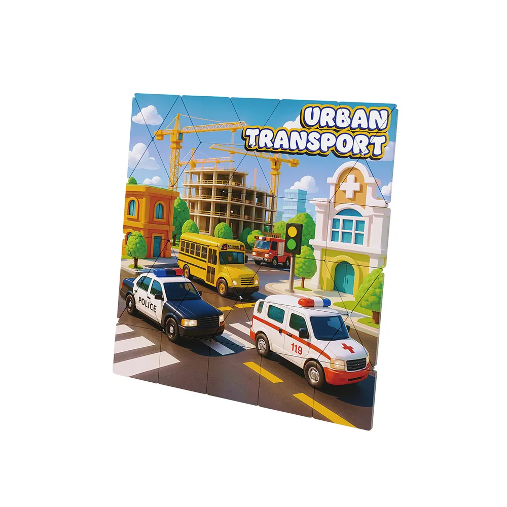 【瑪琍歐】城市交通磁力拼圖/9975B(磁吸交通拼圖主題)