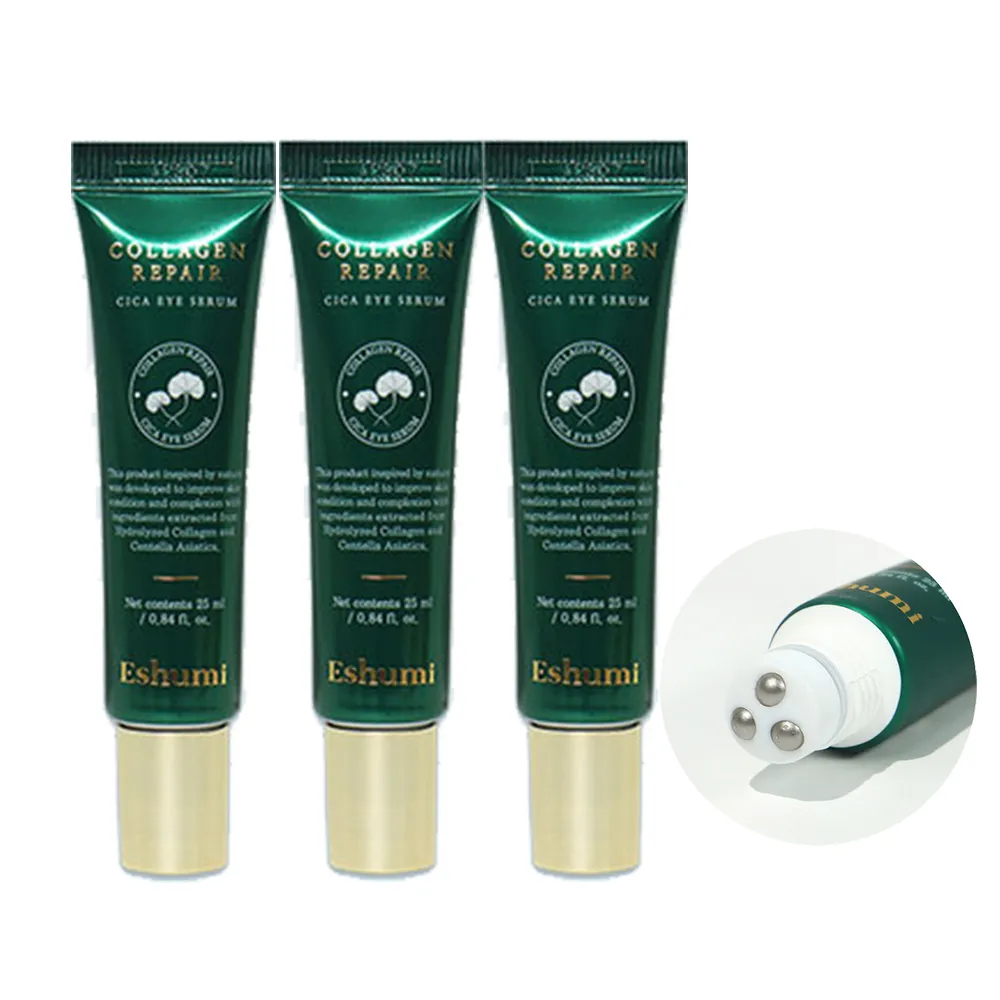 【3W CLINIC】ESHUMI膠原積雪草電熨斗滾珠撫紋眼霜25ML*3入