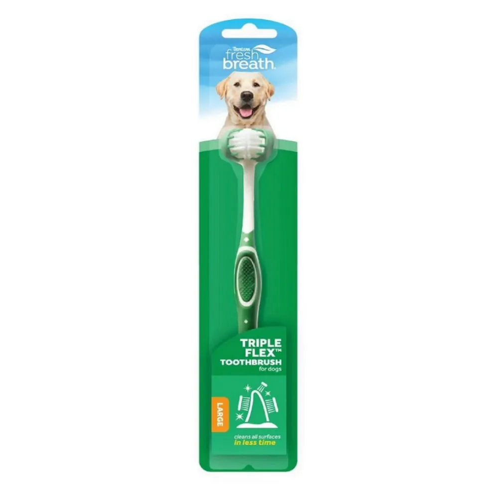 【Fresh breath 鮮呼吸】三刷頭牙刷（L）*3入組(寵物牙刷)