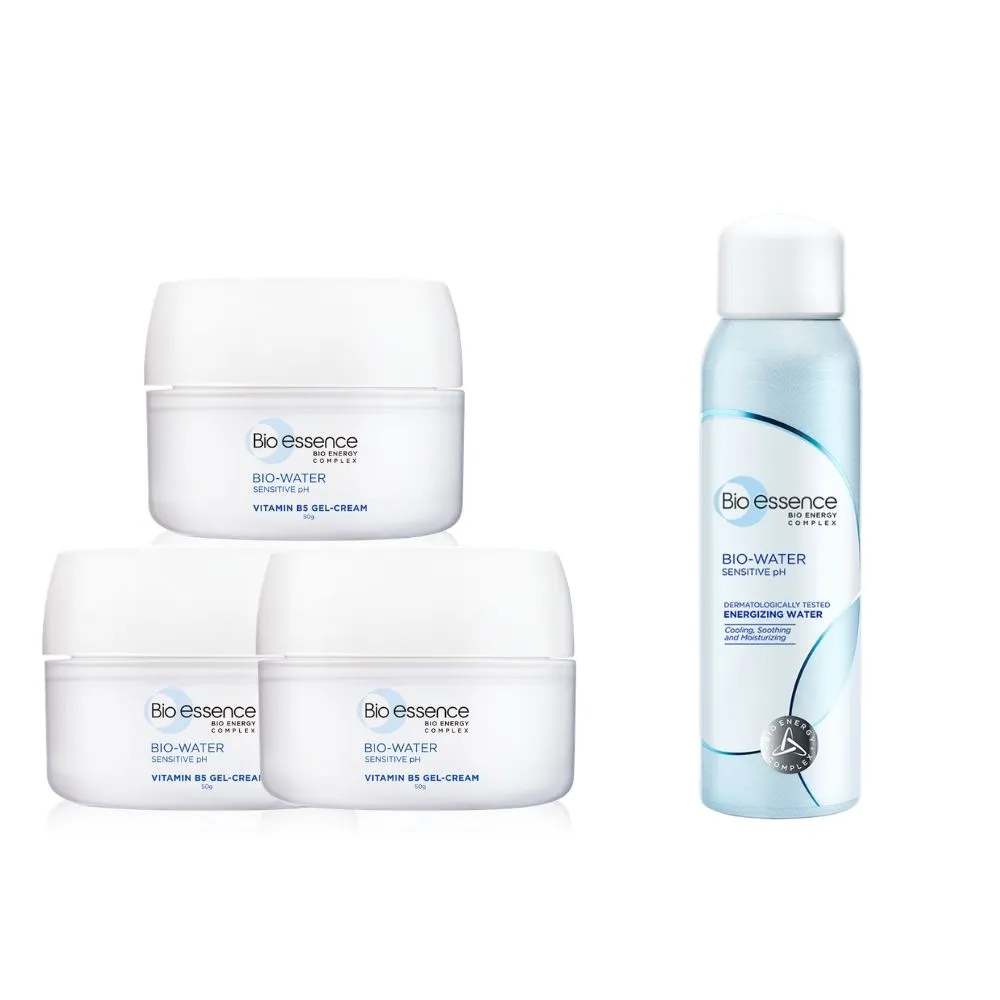 【Bio-essence 碧歐斯】BIO水感舒緩維他命B5水凝霜 50g(3入組)