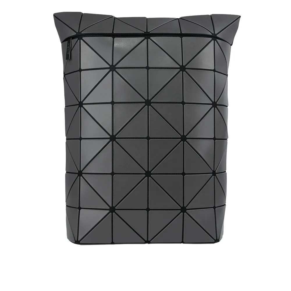 【ISSEY MIYAKE 三宅一生】BAO BAO BLOCKY 啞光霧面拉鍊後背包(炭灰色)
