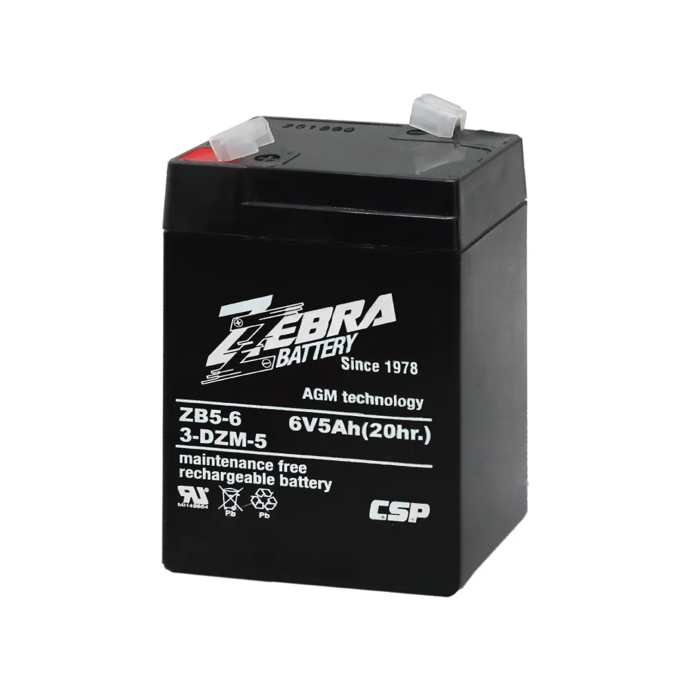 【CSP】ZB5.5-6 鉛酸電池6V5Ah(等同NP4-6加強版增量25%.童車電池.電子秤.電動車.照明燈)