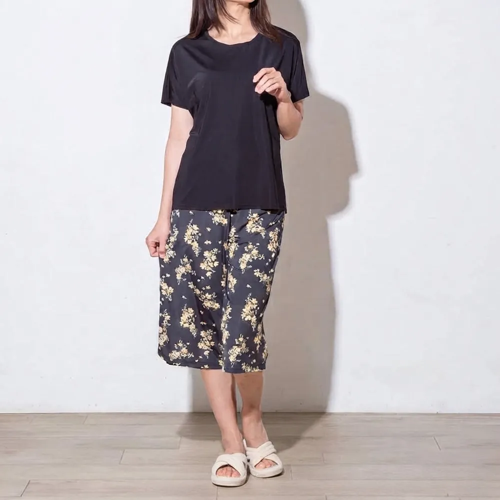 【NITORI 宜得利家居】接觸涼感 女士居家服組 N COOL SP 強冷 NEY BK L