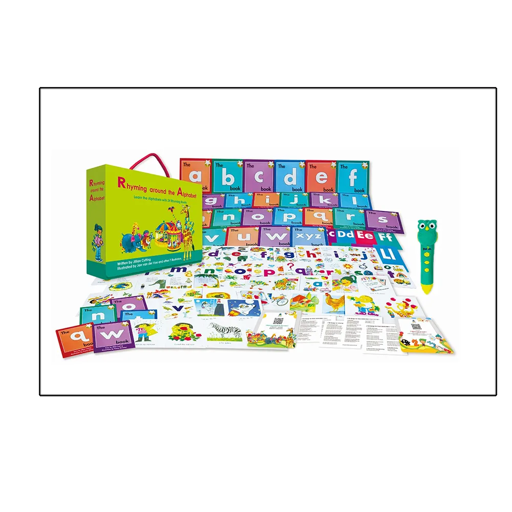 Rhyming Around The Alphabet （點讀版） ／24本小書＋點讀筆＋字卡