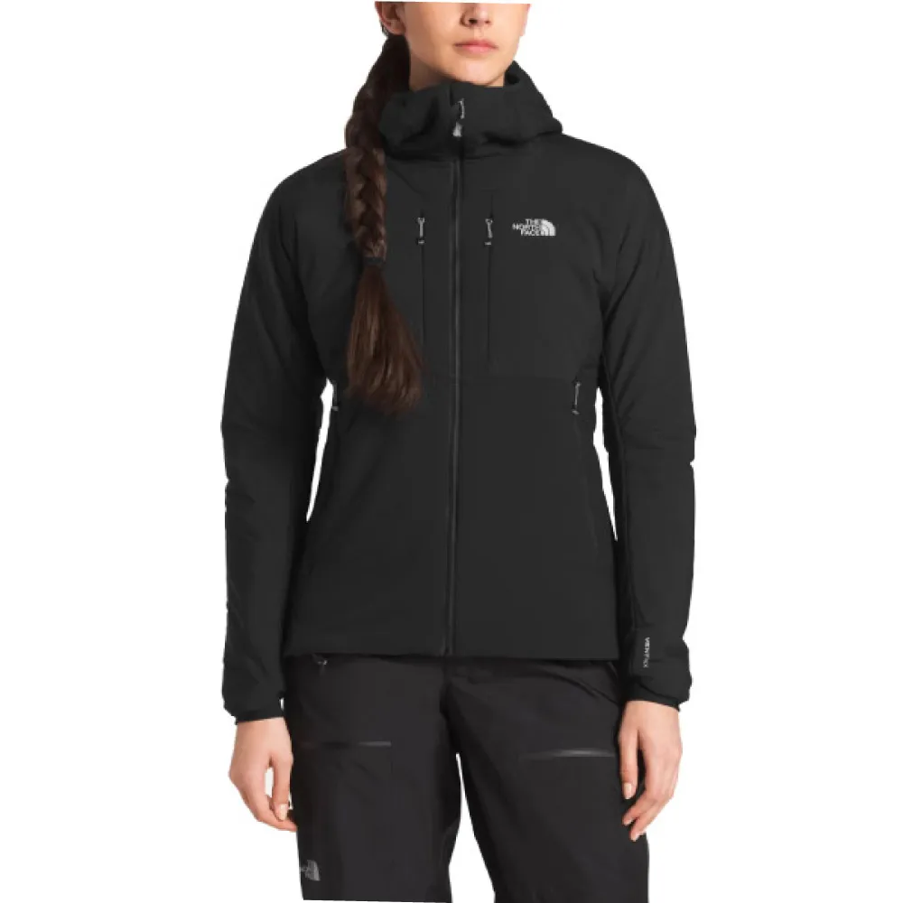 【The North Face】女 SUMMIT防風防潑水透氣耐磨連帽外套《黑》3KSP/防風外套/夾克(悠遊山水)
