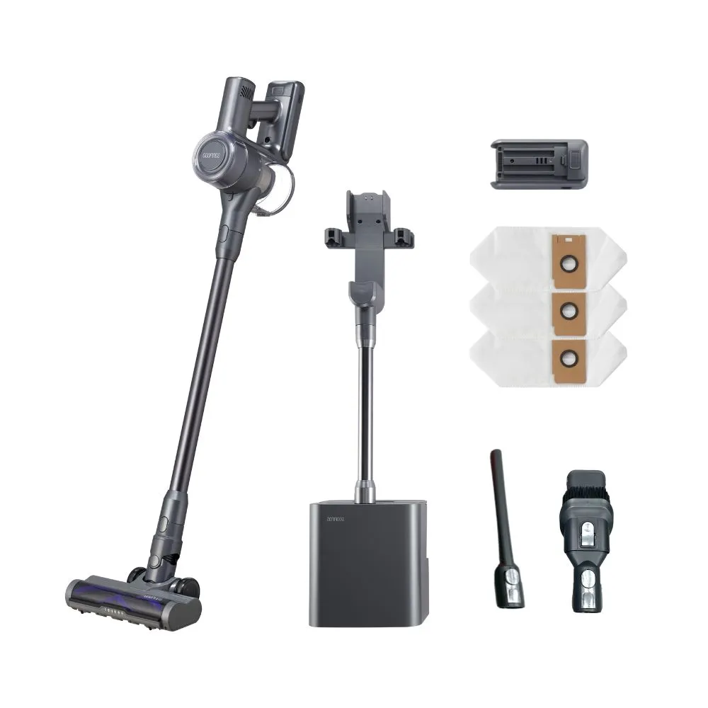 【GOOFINDS 谷凡】自動集塵吸塵器「鈦灰吸」V3DS(自動集塵/ 毛髮截斷地刷/ 32kpa大吸力/ 百貨專櫃推薦)