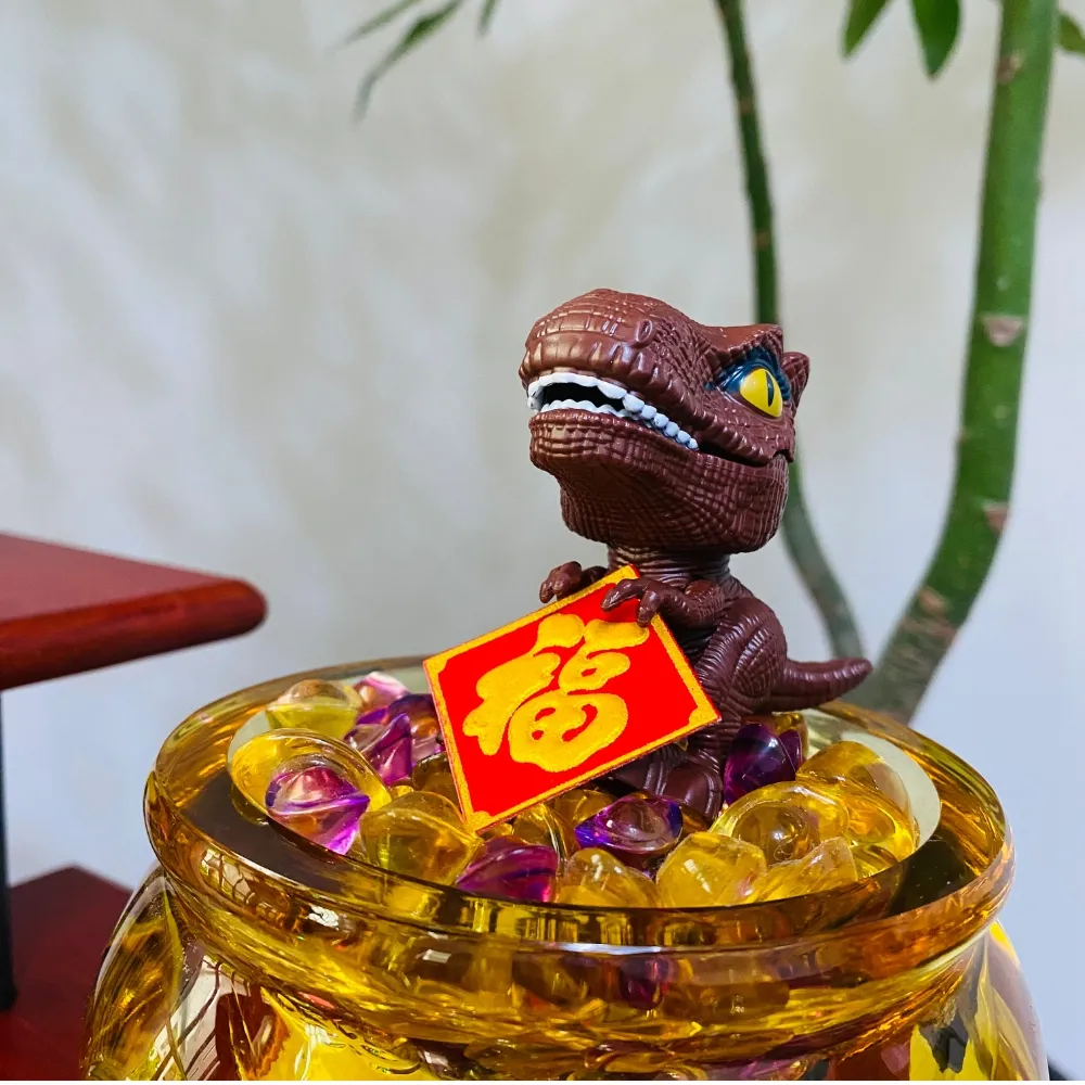【Fuwaly】錢龍來 開運招財恐龍蛋12入組(正能量 開運 扭蛋 擺飾 招財 家飾 )