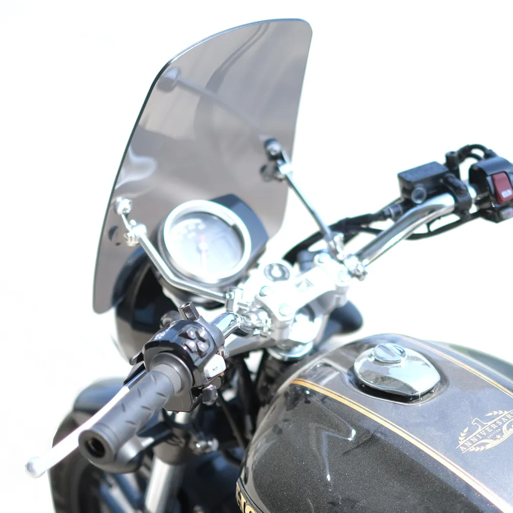 【Supamoto】通用擋風鏡—方形(風鏡/復古/整流罩/檔車/街車/CT125/CB350/機車改裝)