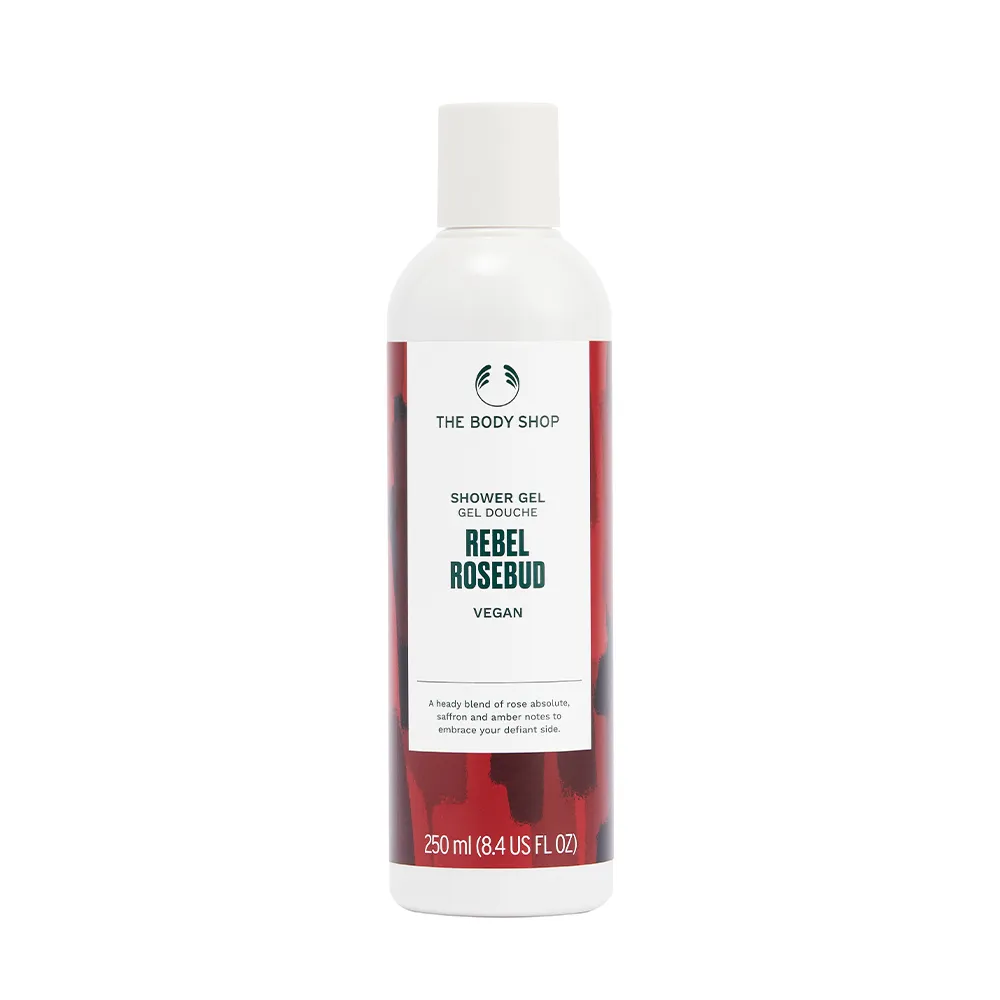 【THE BODY SHOP 美體小舖】叛逆絲絨 玫瑰花蕾&琥珀沐浴膠-250ML(沐浴乳/香氛沐浴)