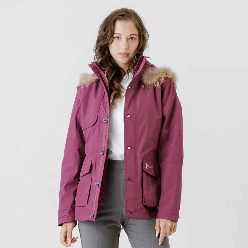 【JORDON 橋登】GORE-TEX 防水防風機能外套(女外套/保暖外套/兩件式/二合一/登山/健行/輕旅行)