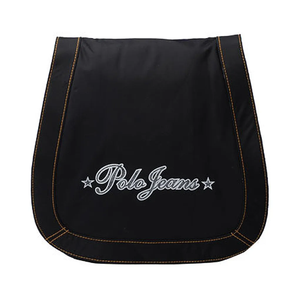 【RALPH LAUREN】雙11 字母防水包 布面側背袋(黑 317FLP- BLACK)