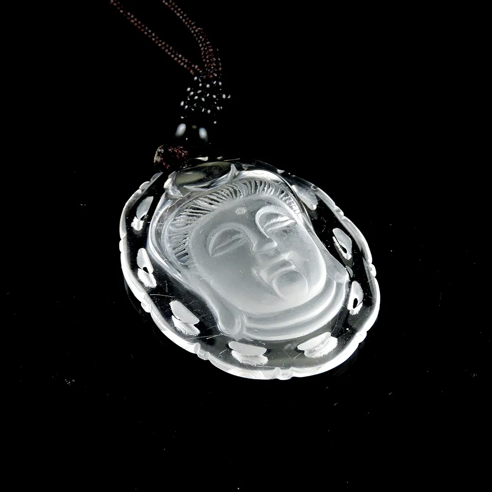 【菲鈮歐】佛首白水晶項鍊1627(隨機出貨)
