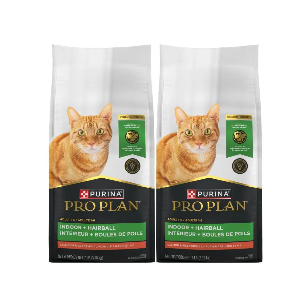 【Pro Plan 冠能】成貓鮮鮭室內化毛 3.18KGx2包(貓飼料 貓乾糧)