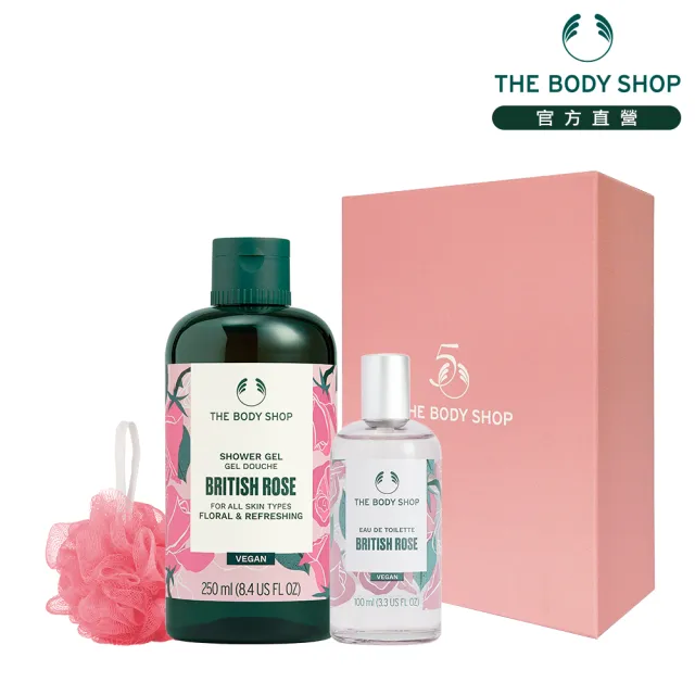 【THE BODY SHOP 美體小舖】玫瑰優雅禮盒組(EDT香水100ml+沐浴膠250ml)(雙11限定/雙11獨家)1111campaign